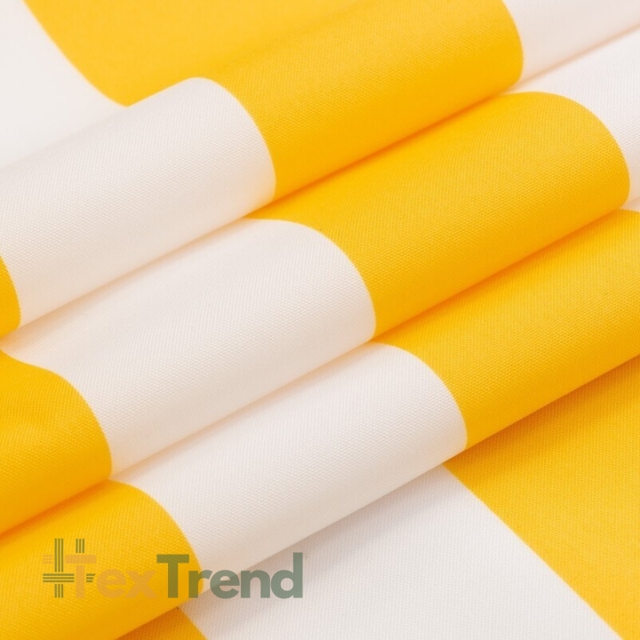 wasserabweisender Stoff gelbe Streifen  