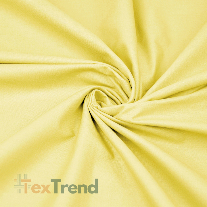 100% Baumwolle einfarbig hellgelb - 38  