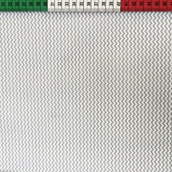 Baumwolle 100% Graue Zickzackmuster  