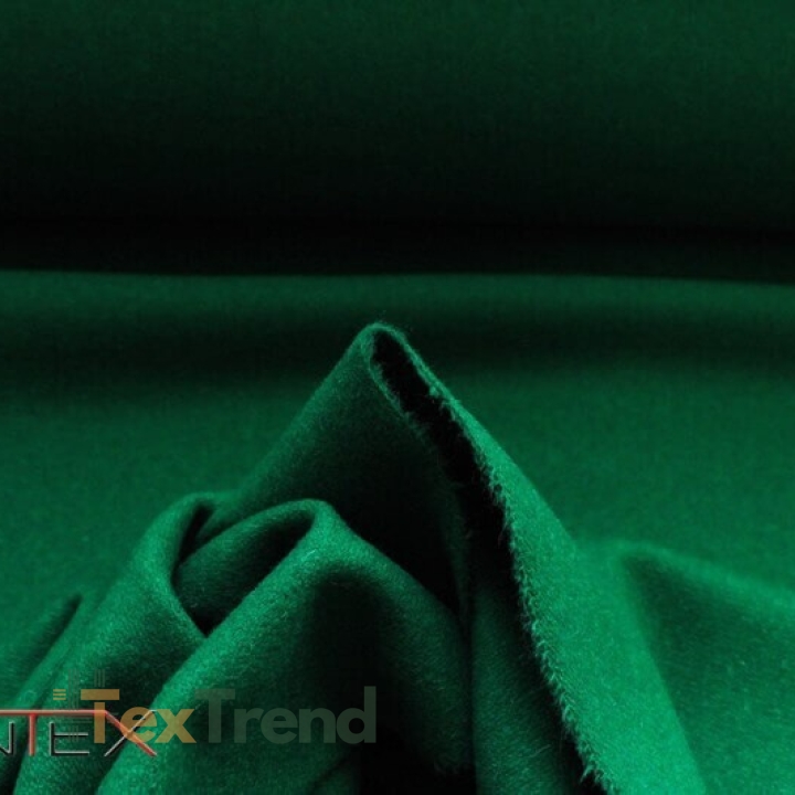 Woll-Polyester Grün Tuch  