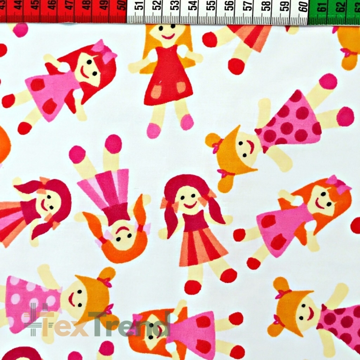 Baumwolle 100% Puppen rosa  