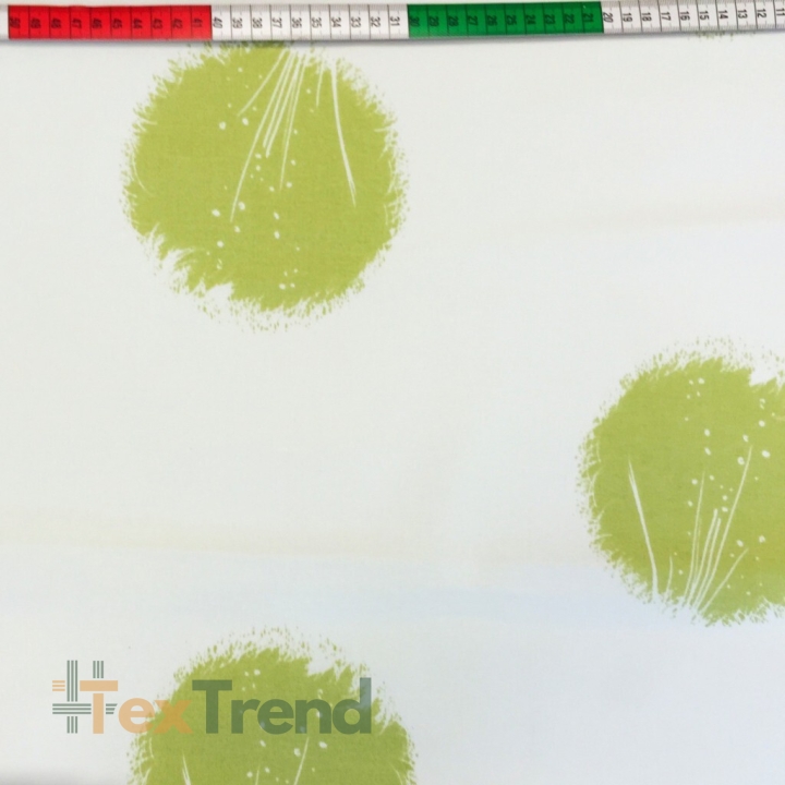 Canvas Vorhangstoff Pusteblumen grün  