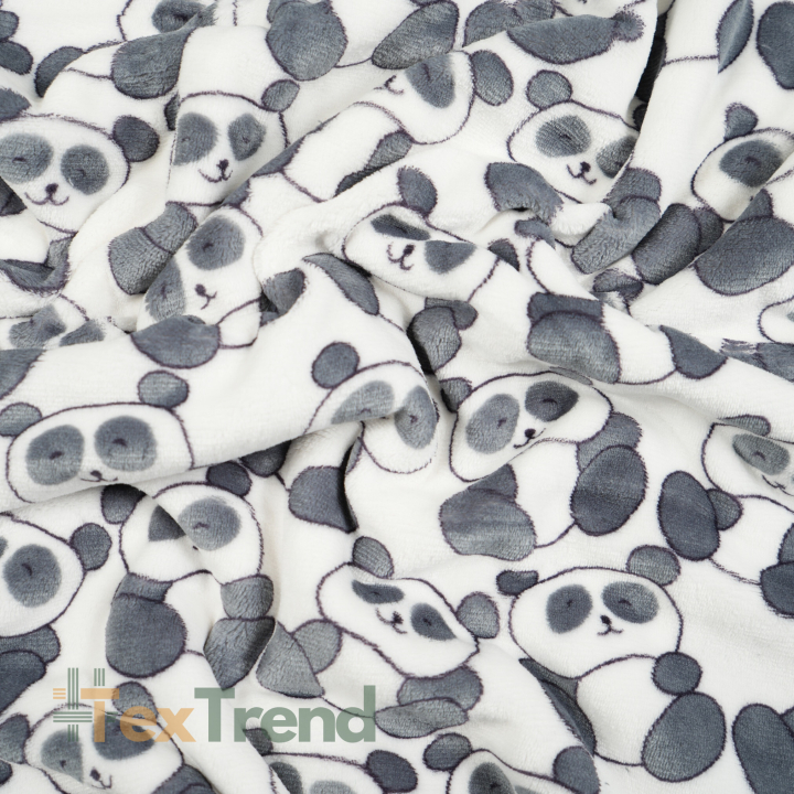 Polar Plus graue Pandas auf weißem Hintergrund  