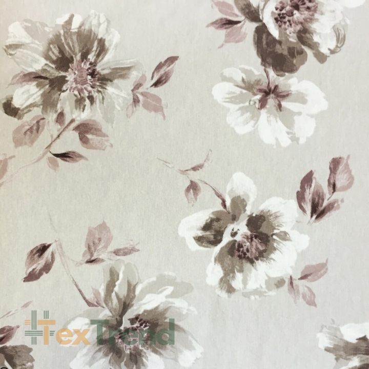 Canvas Vorhangstoff Blumen 8  