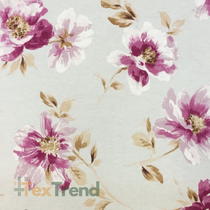 Canvas Vorhangstoff Blumen 18  