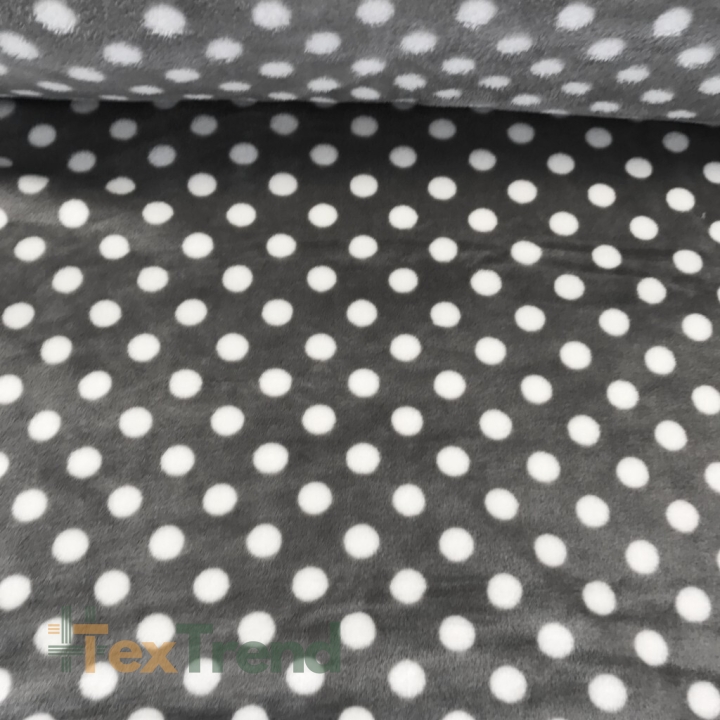 Polar plus weiße Punkte auf grauem Hintergrund  