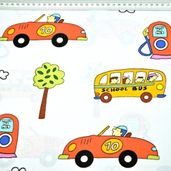 Baumwolle 100% Tankstelle auf weißem Hintergrund  