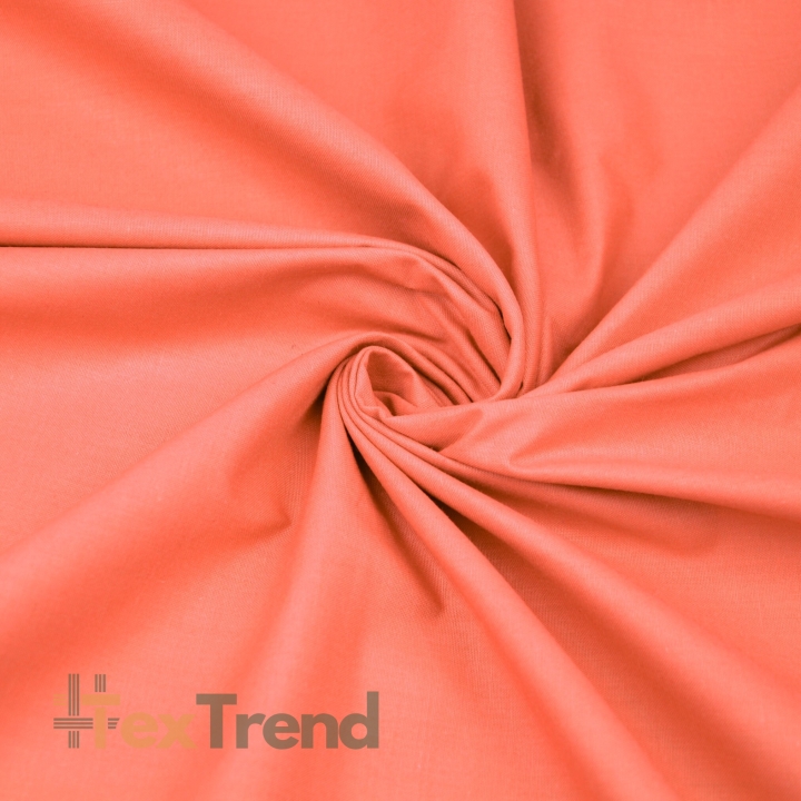 Baumwolle 100% einfarbig koralle  