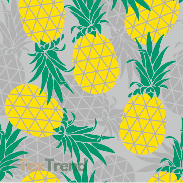 wasserabweisender Stoff Ananas  