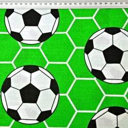 Baumwolle 100% Fußball grün  