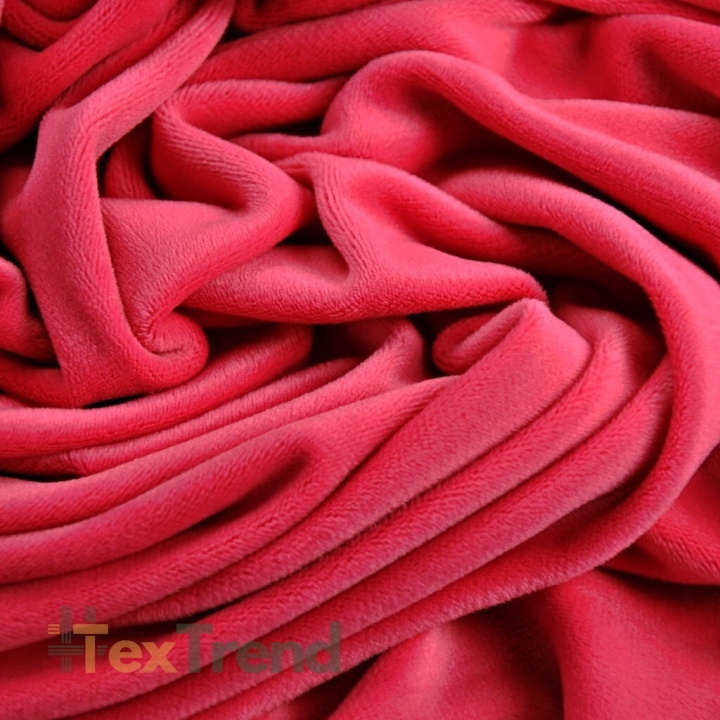 Mikrovelours tomatenrot  