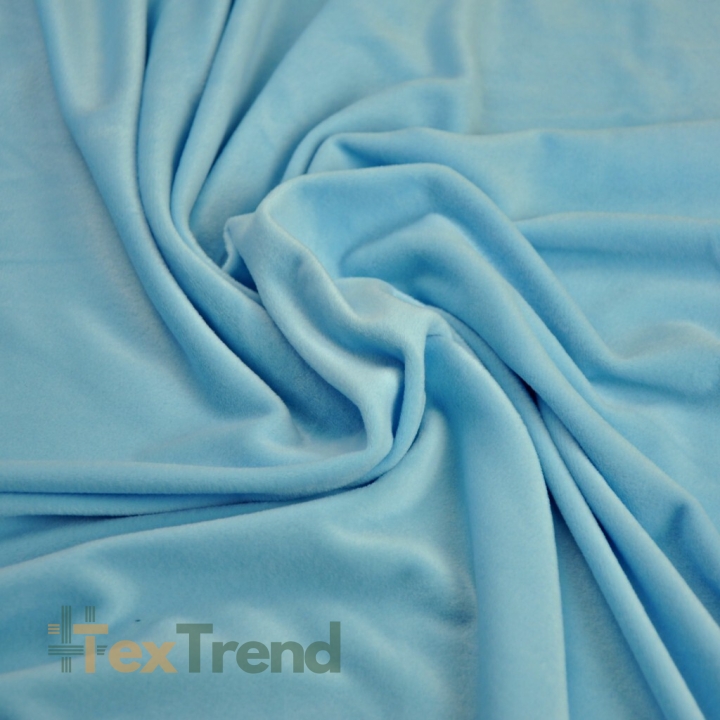 Mikrovelours hellblau  