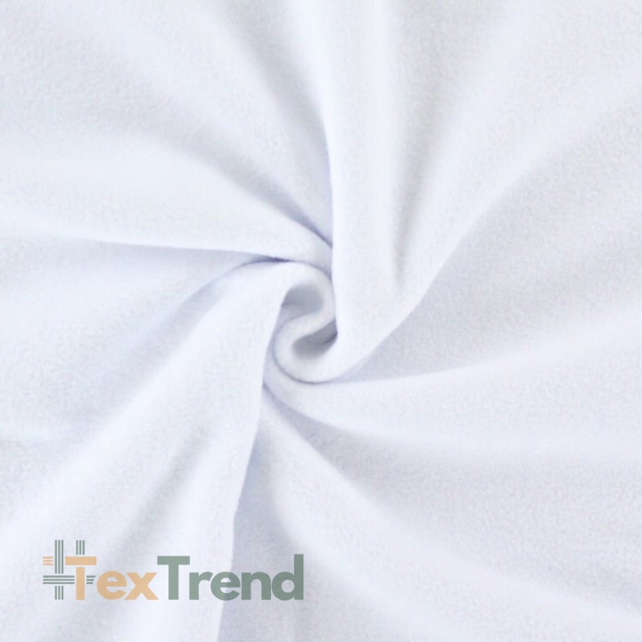 Dünner weißer Fleece.  