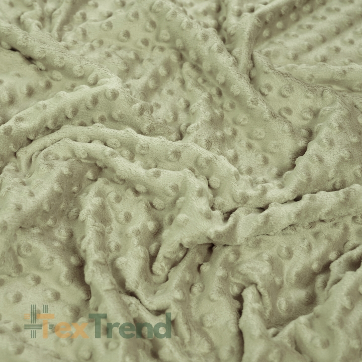 Minky Premium beige-oliv (Tidal Foam)  