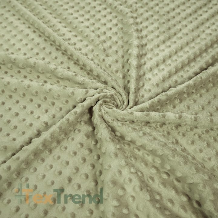 Minky Premium beige-oliv (Tidal Foam)  