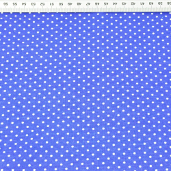 Baumwolle 100% Punkte 4mm weiß auf dunkelblauem Hintergrund  