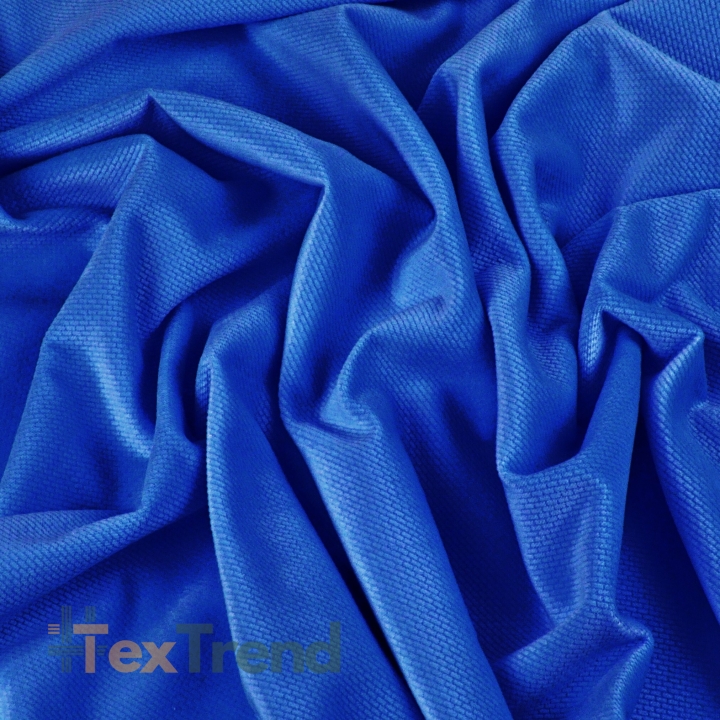 Samt glatt saphirblau 5  