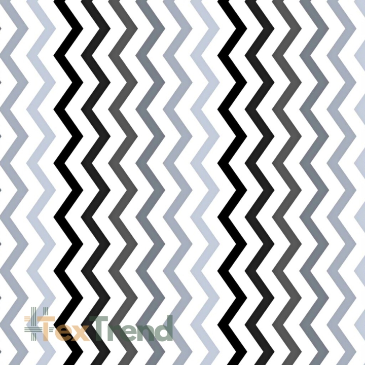Baumwolle 100% Zickzack grau-anthrazit  
