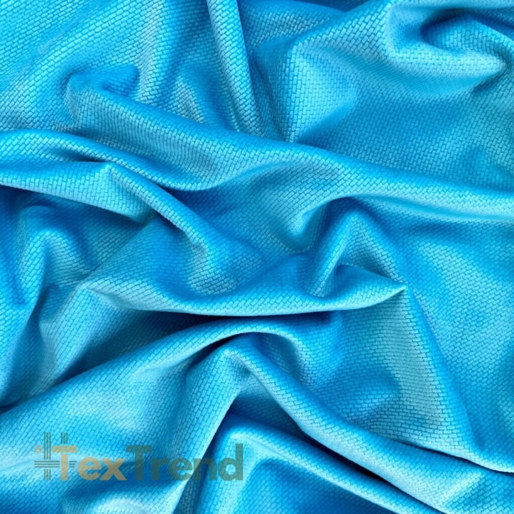 Samt glatt türkis (Bachelory button)  