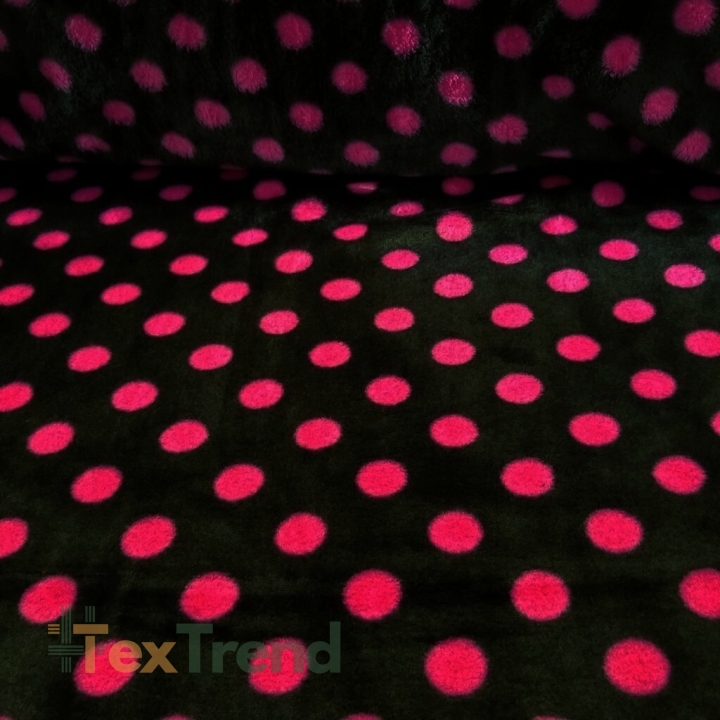 Polar Plus amarantfarbene Punkte auf schwarzem Hintergrund  