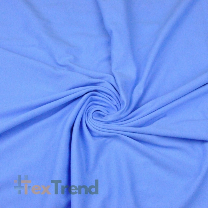 Jersey Stoff einfarbig blau  