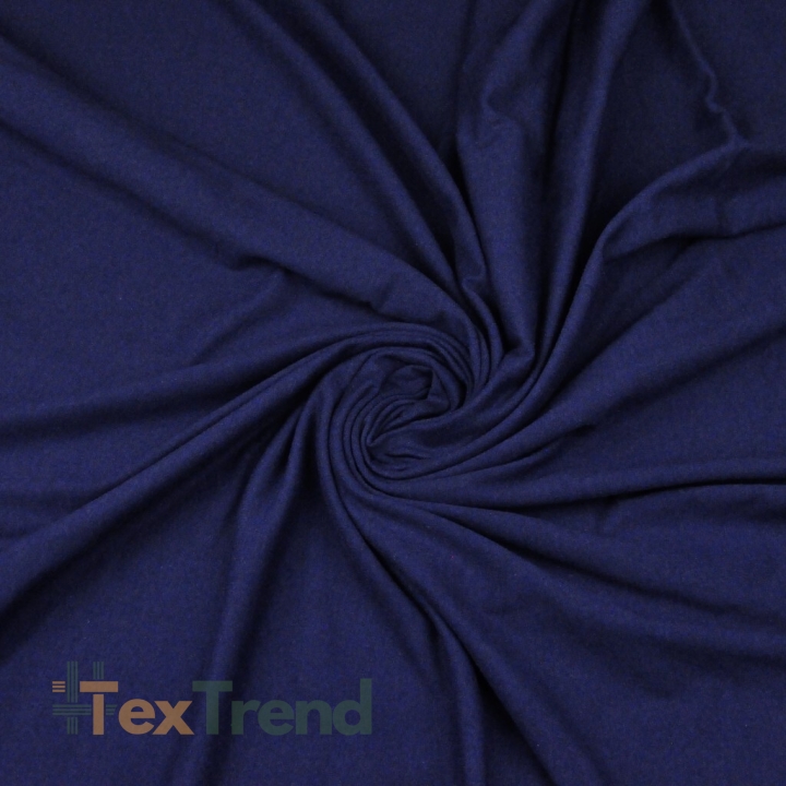 Jersey Stoff einfarbig dunkelblau  