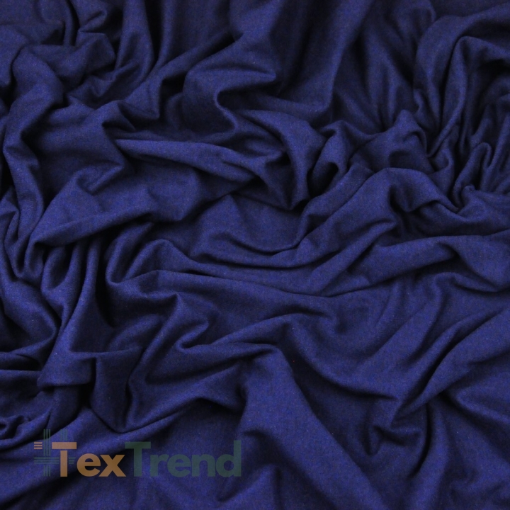 Jersey Stoff einfarbig dunkelblau  