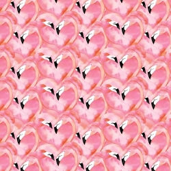 Baumwolle 100% rosa Herz-Flamingos  