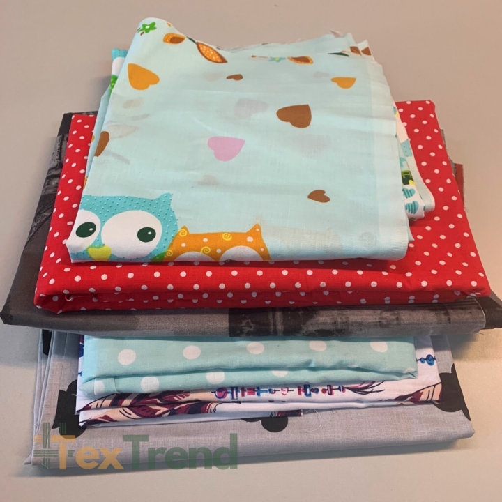 Stoffreste aus Baumwolle, Endstücke - 1kg  