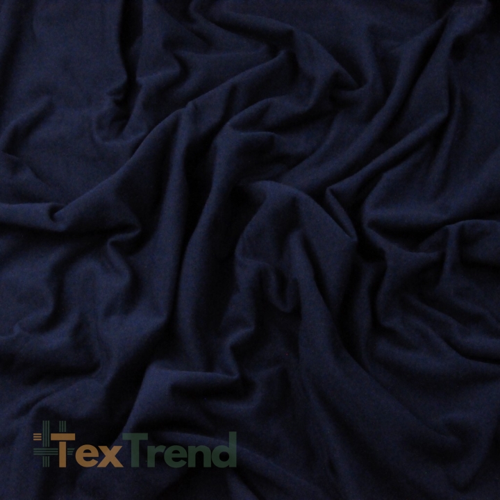 Sweatshirtstoff Loop - einfarbig dunkelblau - 280g  