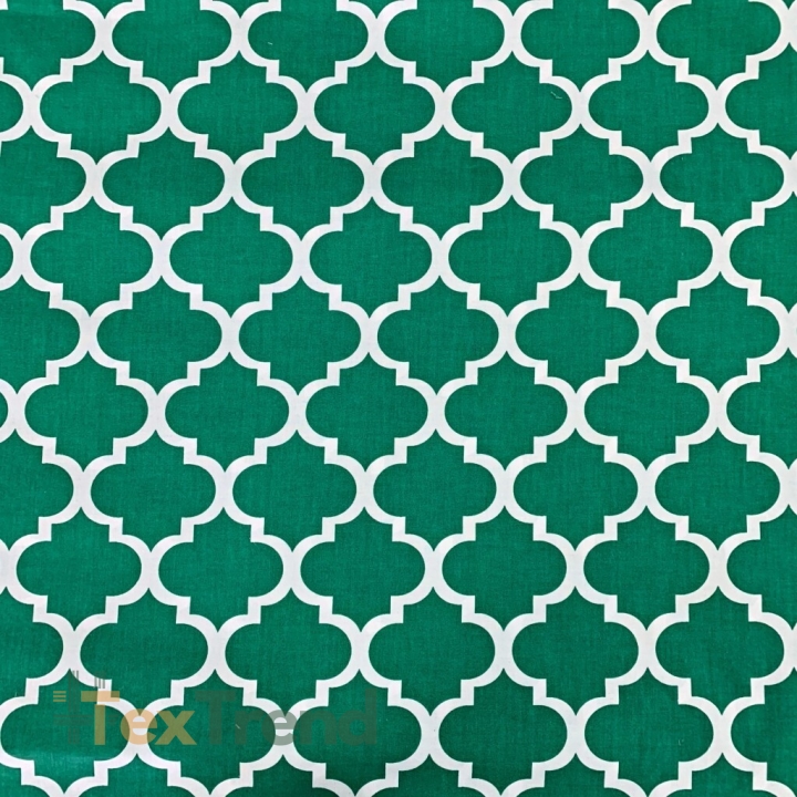 Baumwolle 100% Muster Marokko große grüne  