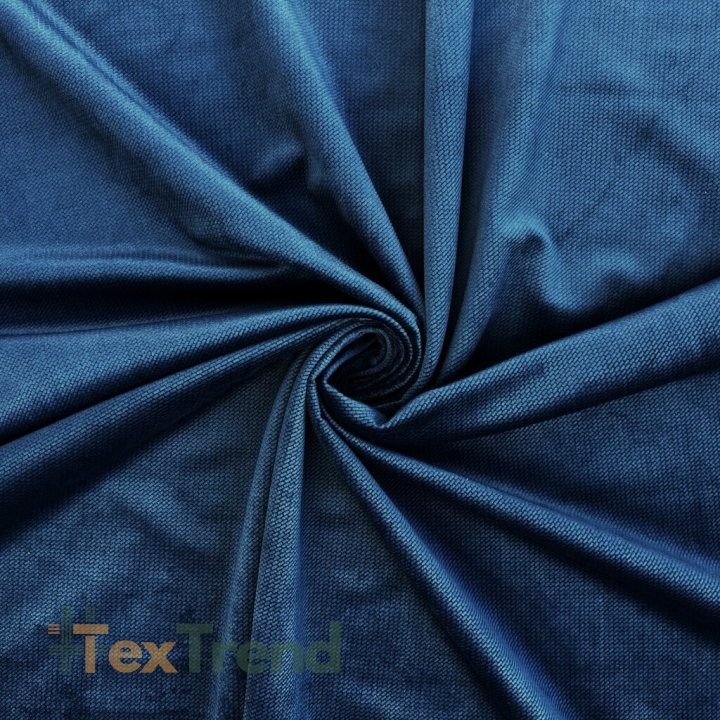 Samt glatt dunkelblau (Navy)  