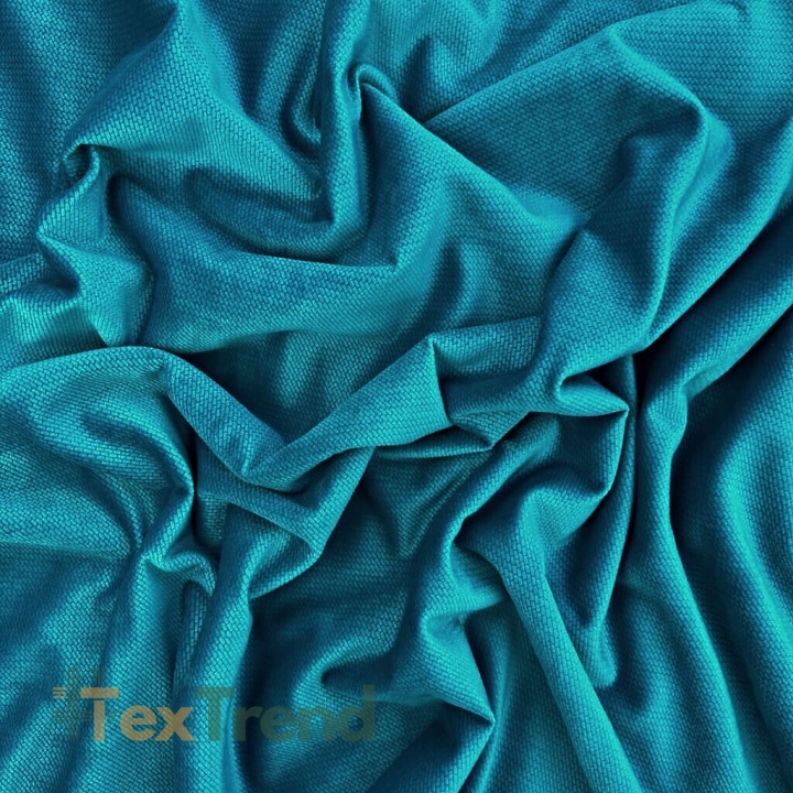 Samt glatt dunkel türkis (Mosaic Blue)