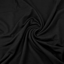 Jersey-Stoff - einfarbig schwarz - 280g  