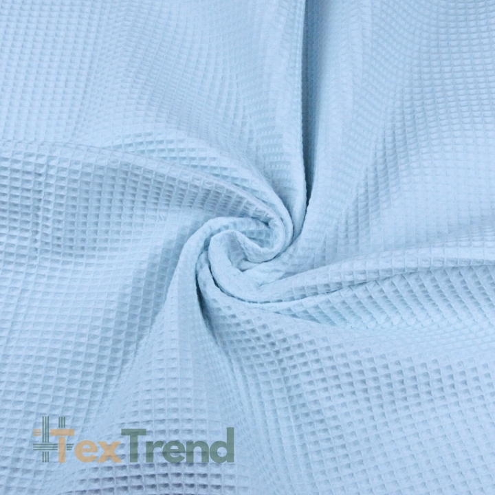 Baumwoll-Waffel himmelblau  