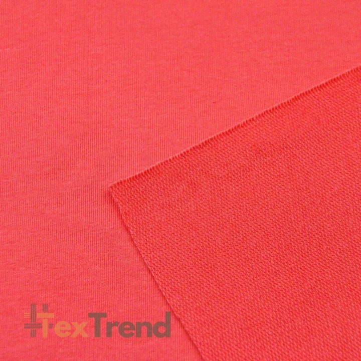 Jersey-Stoff - einfarbig dunkelkoralle - 280g  