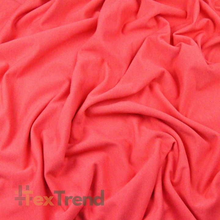 Jersey-Stoff - einfarbig dunkelkoralle - 280g  