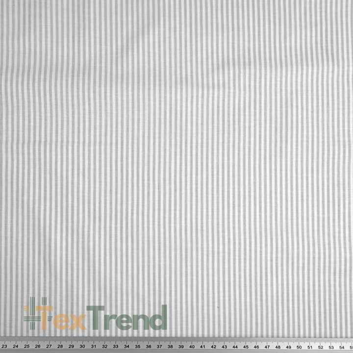 Baumwolle antibakteriell grau-weiße Streifen  