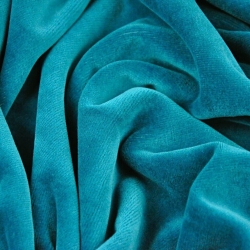 Baumwoll-Velours für Bekleidung - smaragdgrün  