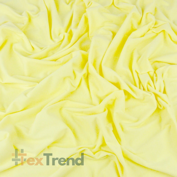 Jersey-Stoff einfarbig hellgelb  