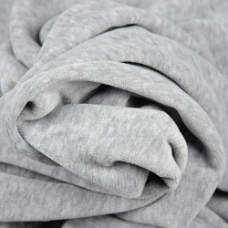 Baumwoll-Velours für Bekleidung - graumeliert  