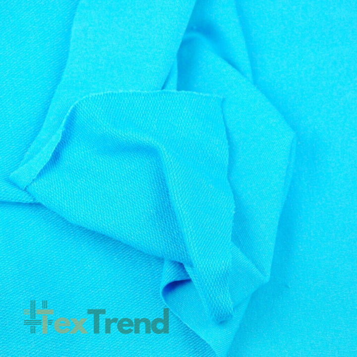 Dresówka pętelka - jednokolorowa turkusowa  