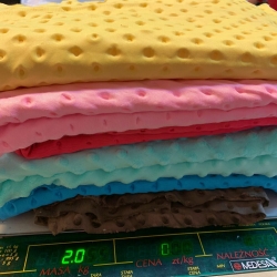 Minky MIX Stoffreste, Endstücke - 10kg  