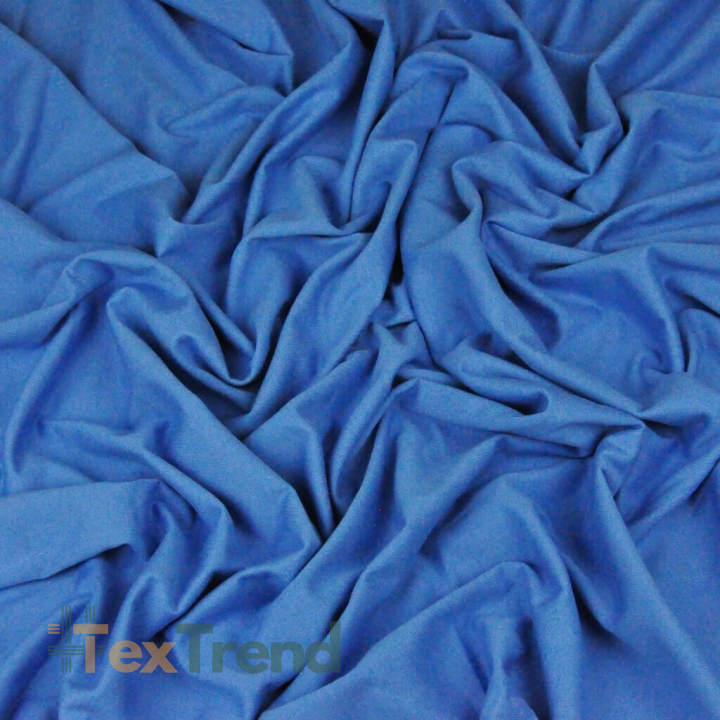 Jersey-Stoff einfarbig schmutzig blau  