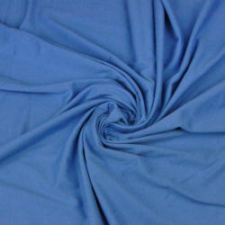 Jersey-Stoff einfarbig schmutzig blau  
