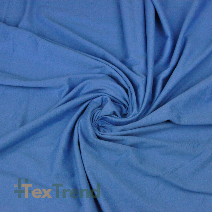 Jersey-Stoff einfarbig schmutzig blau  