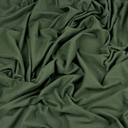 Einfarbiger Jersey-Stoff Khaki  