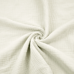 Baumwoll-Musselin Double Gauze ecru (Cloud Dancer)  