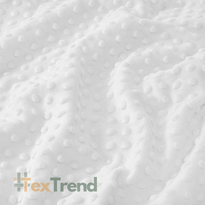 Minky dick 350 g/m2 weiß  