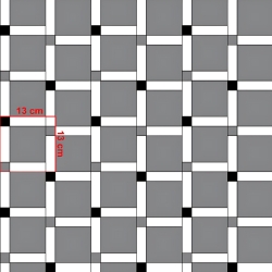 Baumwolle 100% Karomuster in Zigarettenpapier grau  